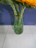吕姆克花瓶玻璃摆件富贵竹玫瑰百合银柳插花瓶玻璃客厅装饰摆件绿色6958 实拍图