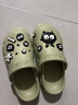 朴西凉鞋女款2025年新款夏季居家用洞洞鞋女厚底防滑女士凉鞋情侣拖 曼波绿+煤球鞋花 37-38 实拍图