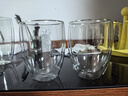 Glasslock杯子双层咖啡玻璃杯耐热防烫透明拿铁牛奶家用水杯简约无柄475ml 实拍图