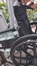 鱼跃 (yuwell)手动轮椅车H062折叠老人轻便免充气铝合金旅行手推代步 实拍图