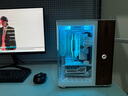 乔思伯（JONSBO）TK-0白色 双曲面海景房ITX机箱（铝合金外壳/SFX电源位/胡桃木饰板/分仓结构/立卧式摆放/Type-c） 实拍图