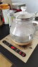 新飞（Frestec） 底部全自动上水电热水壶玻璃保温功夫泡茶桌茶台烧水壶一体桌烧水器茶具电磁炉套装 37x20尺寸（金色保温款） 1L 实拍图
