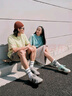 adidas「面包鞋」GRAND COURT BASE 00s休闲低帮板鞋男女阿迪达斯   薄荷绿/黑色/汉玉白   42.5 实拍图