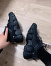 FILA 斐乐女鞋官方猫爪鞋III代女鞋 厚底老爹鞋休闲运动鞋 黑-BK 37.5 实拍图
