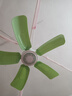 骆驼电风扇家用小吊扇小型迷你静音制冷柔风扇宿舍学生蚊帐床上大风力 五叶吊扇(绿色) 标配+3米延长线 实拍图