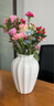 京东鲜花 陶瓷花瓶法式高级感小插花复古水培玫瑰鲜花客厅摆件白色奶油风 实拍图