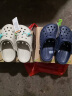 卡骆驰crocs洞洞鞋贝雅男鞋女鞋轻便耐磨一脚蹬拖鞋休闲鞋|10126 卵石色-2V3 36 /37(220mm) 实拍图