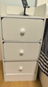 京晴家居（TSING FURNITURE）窄床头柜小型尺寸柜子迷你简约现代置物储物卧室简易夹缝床边柜 暖白三抽30CM 晒图有礼 实拍图