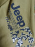 吉普（JEEP）T恤男士短袖夏季宽松凉感休闲运动纯棉透气衣服男装 土黄 L 实拍图