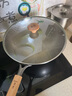 福妻（FUTSUMA）纯钛100%炒锅 家用无涂层不粘锅纯钛多用小炒家用厨房多用钛锅 新款整锅纯钛无夹层 33cm 实拍图