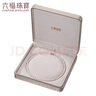 六福珠宝 珍珠项链Ag925花形扣莹泽淡水珍珠颈链 F87DSN001 总重约25.92克 实拍图