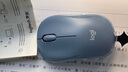 罗技（Logitech）M221 轻音鼠标 无线鼠标 办公鼠标 对称鼠标 带无线微型接收器 雾霭蓝 实拍图