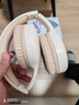 联想（Lenovo）真无线头戴式蓝牙耳机 电脑游戏电竞降噪跑步运动音乐网课耳麦 适用苹果华为thinkplus TH30米白 实拍图