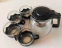 【京东物流】茶壶套装大容量玻璃茶杯带滤网耐高温茶具 1000ml壶+4只莲花杯 实拍图