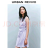 UR2025春季新款女摩登气质褶皱收腰显瘦无袖连衣裙UYY750030 实拍图