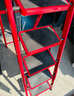 星奇堡梯子家用多功能人字梯折叠梯楼梯凳子小型室内折叠花架梯加厚碳钢 三步加厚多用梯凳【中国红】 实拍图