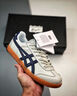 Onitsuka Tiger鬼塚虎复古德训鞋耐磨平底男女鞋休闲板鞋百搭 TOKUTEN 浅灰色/深蓝色 39.5 实拍图