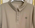 KOLON SPORT/可隆速干POLO 男士吸湿小翻领抗菌户外运动印花短袖 LHPT5MTT31-KK 卡其色 XL 180/100A 实拍图
