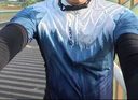 纽凯利（NUCKILY）公路车骑行服夏季速干透气排汗衫男款短裤短袖自行车骑行装备套装 进阶款【蓝色-背带裤套装】MG061 M 【推荐体重55-65kg】 实拍图