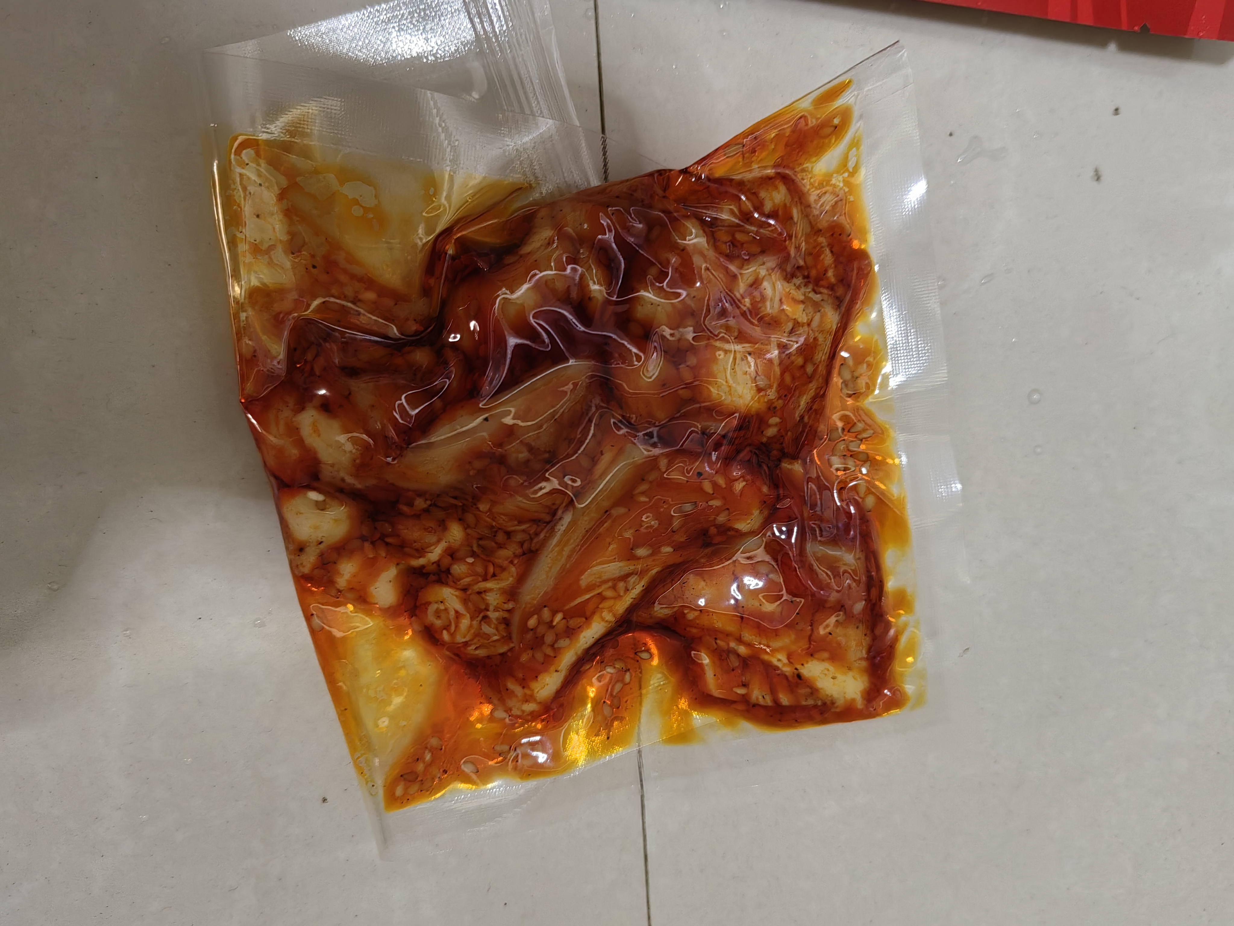 冷吃三角骨带肉边孜然鸡脆骨香辣藤椒烧烤味开袋即食休闲零食小吃 香辣三角骨3包 实拍图