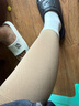 舒尔美静脉曲张弹力袜医用男女同款淋巴水肿血栓塑性显瘦JK小腿袜 一级肉色标准款【四季推荐】 M中号 实拍图