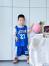 G.DUCKKIDS童装男童篮球服套装2024新款儿童夏装两件套夏季大童运动速干衣服 23号蓝色 140码身高130-140cm年龄9-10岁cm 实拍图