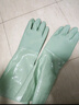 美家日记冬季长袖保暖植绒手套 PVC苹果绿均码1双装防水防污防滑耐磨手套 实拍图