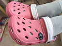 回力 Warrior 凉拖休闲情侣款拖鞋透气户外百搭包头沙滩鞋透气轻便洞洞鞋 049 红色 37 实拍图