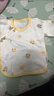 童泰新生婴儿衣服半背衣春夏季0-3月宝宝衣服纯棉轻薄上衣和尚服2件装 黄色 59 cm 实拍图