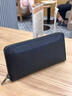 ANDSEEYOU品牌 长款钱包男 手工真皮手机袋头层牛皮商务钱夹拉链手包证件包 黑色 实拍图