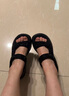 他她TATA休闲运动凉鞋女鞋厚底舒适沙滩凉鞋2025夏季7G304BL5黑色 36 实拍图