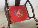 港途中式红木沙发垫坐垫实木家具木凳子茶桌椅垫茶椅座垫椅子垫子防滑 大福团-红色 定制其它尺寸联系客服 实拍图