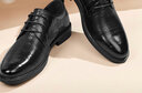 海澜之家HLA皮鞋男士商务秋冬正装德比鞋HAAPXM4EBH221 黑色增高加绒39 实拍图