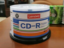 联想（Lenovo）CD-R 光盘/刻录盘 52速700MB 台产档案系列 桶装50片 空白光盘 实拍图