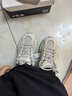 FILA 斐乐女鞋鱼刺2代老爹鞋反光休闲鞋时尚复古厚底增高鞋运动鞋女 银云/羽毛灰-SF 37.5 实拍图