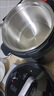 美的（Midea）电压力锅电高压锅高压电饭锅电饭煲6升0涂层304不锈钢家用加深双内胆3-12人煲汤炖肉煮饭国家补贴 【少盐提鲜】0涂层不锈钢 6L 实拍图