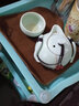 页川百世（YeChuan Best）旅行功夫整套茶具车载户外便携快客杯陶瓷茶具商务送礼佳品 月白一壶四杯+手提袋 实拍图
