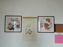 紫腾随轩新中式牡丹花开富贵装饰画客厅餐厅背景墙画卧室床头挂画壁画 图19 60*60cm红木色实木框 实拍图