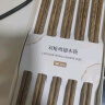 双枪百年龄鸡翅木筷子家用高档新款防霉防滑木质长筷子10双装 实拍图