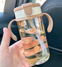 爱得利（evorie）儿童吸管水杯 婴儿学饮杯宝宝喝水杯防漏吸管杯带手柄水壶300ml 实拍图