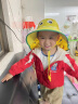 lemonkid儿童防晒帽男女童遮阳帽宝宝渔夫帽太阳帽光谱黄冲浪恐龙 54cm 实拍图