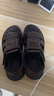 【厂家直销】凉鞋男士夏季新款牛皮沙滩鞋真皮厚底防滑大码凉拖鞋 棕色 37 实拍图