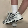 亚瑟士ASICS男鞋透气跑鞋运动鞋缓震舒适跑步鞋 GEL-CONTEND 4 白色/银色 40.5 实拍图