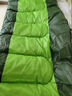 北极狼（BeiJiLang）睡袋成人户外旅行冬季四季保暖露营单人隔脏棉睡袋1.8KG 军绿 实拍图