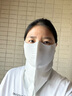 Babysir防晒口罩女遮脸防晒面罩夏季护颈护眼角开车户外防紫外线口罩灰色 实拍图