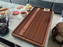 神雕（SHEN DIAO）整块实木茶盘花梨木茶盘单层排水小号茶台家用茶盘原木茶盘茶托盘 刚果花梨木-云逸70x35 实拍图