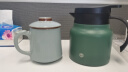 京东京造 保温壶 家用暖水壶保温焖茶闷泡热水瓶 316不锈钢猫眼绿800ml 实拍图