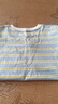 真维斯（Jeanswest）男童t恤短袖夏季新款儿童条纹海魂衫舒适夏装男孩夏天休闲上衣潮 蓝 J棒球运动 150 cm 实拍图