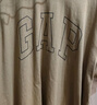 Gap男女装夏季纯棉字母logo短袖T恤宽松百搭上衣A00818 棕色 170/92A(M) 亚洲尺码 实拍图