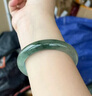 慕侨西“荷风浅”缅甸高端翡翠玉手镯子女款宽边油青真玉石美人镯处理 “荷风浅”翡翠手镯 56mm-57mm（现货现发） 实拍图